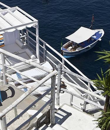 Water taxi dal porto di Capri al Ristorante Il Riccio