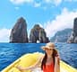 Capri rubber dinghy rental (40 hp, no license required)