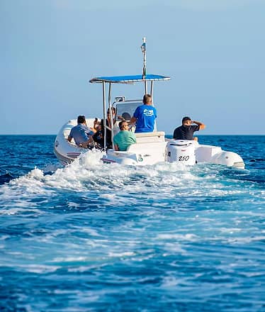 Capri rubber dinghy rental (boating license required)