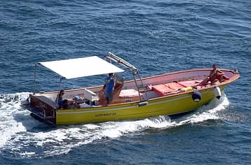 Capri private boat tour with 10-meter gozzo boat
