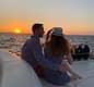 Boat sunset experience