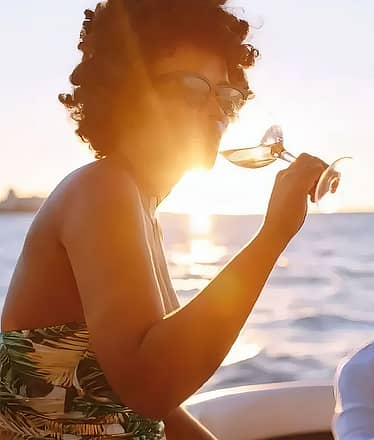 Boat sunset experience