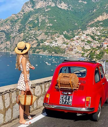 Amalfi Coast Photo Tour by Vintage Fiat 500