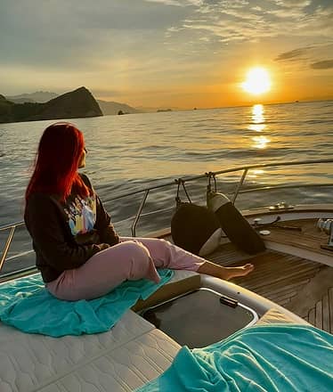 Un magico momento: L'alba in barca