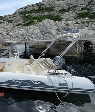 Noleggio barca senza patente - Gommone 40CV