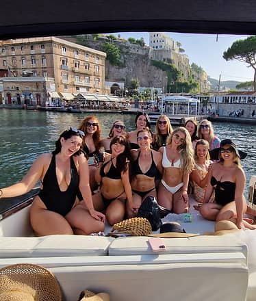 Sorrento at sunset small-group boat tour