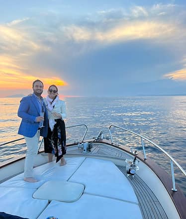 Sorrento at sunset small-group boat tour