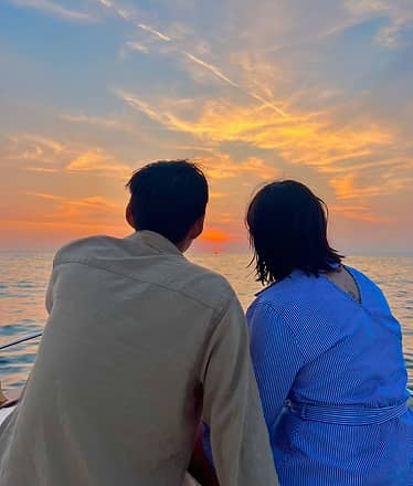 Sorrento at sunset small-group boat tour