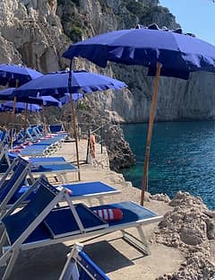 BEACHFRONT SUN LOUNGES X 2 