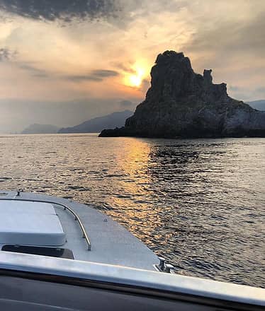 Sunset yacht tour on the Amalfi Coast