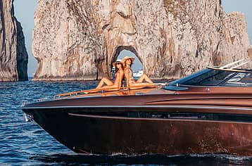 Full Day from Amalfi Coast to Capri aboard the Riva-Rivarama 44