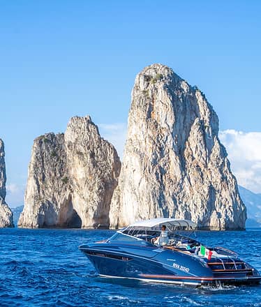 Full Day from Amalfi Coast to Capri aboard the Riva-Rivarama 44