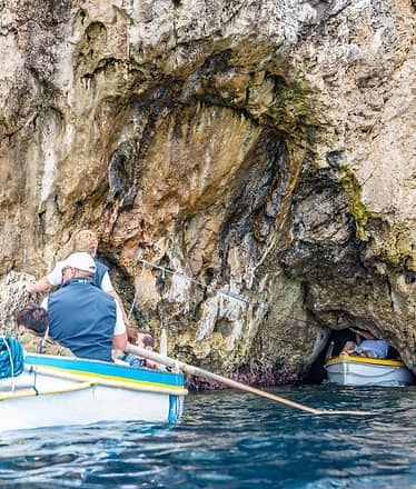Blue Grotto and Capri Boat Tour with Aperitivo Swim and Snorkel