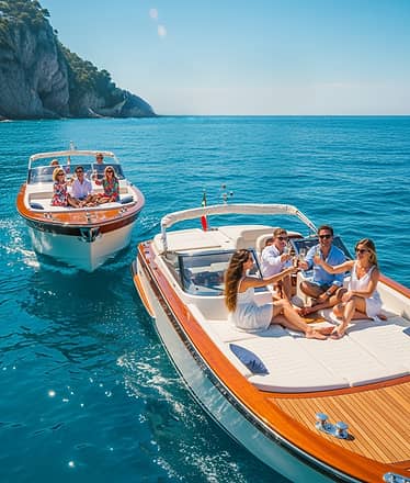 Blue Grotto and Capri Boat Tour with Aperitivo Swim and Snorkel