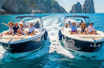 Blue Grotto and Capri Boat Tour with Aperitivo Swim and Snorkel
