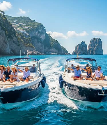 Blue Grotto and Capri Boat Tour with Aperitivo Swim and Snorkel