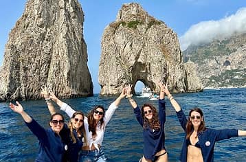 Half-day boat tour of Capri: sea caves, Faraglioni and snorkeling