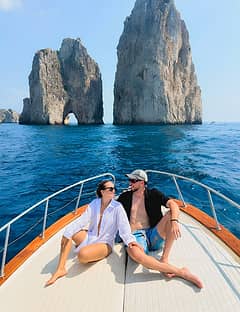 Half-day boat tour of Capri: sea caves, Faraglioni and snorkeling
