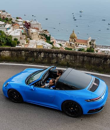 Porsche 911 Cabrio a noleggio, a Positano o Sorrento