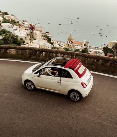 Noleggia una Fiat 500 a Positano o Sorrento
