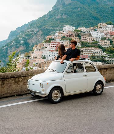 Noleggia una Fiat 500 a Positano o Sorrento
