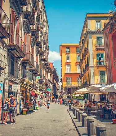 Naples at sunset: scenic minibus tour with local guide in English