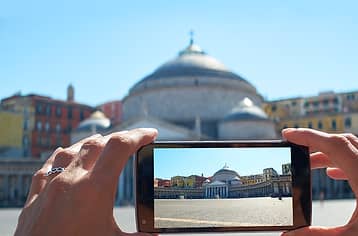 Naples at sunset: scenic minibus tour with local guide in English