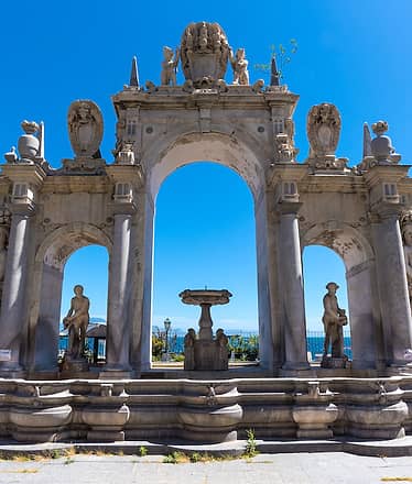 Naples at sunset: scenic minibus tour with local guide in English