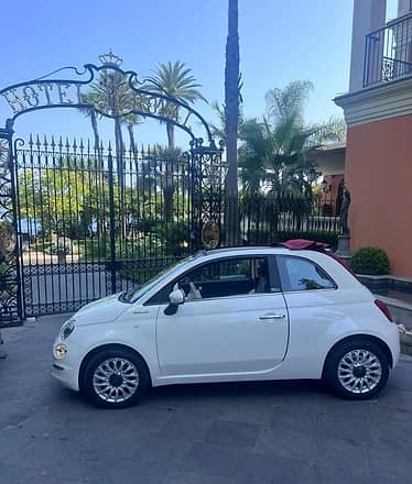 Fiat 500 Cabrio Rental (Manual) in Sorrento