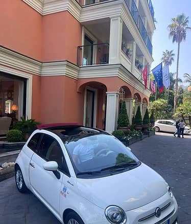 Fiat 500 Cabrio Rental (Manual) in Sorrento