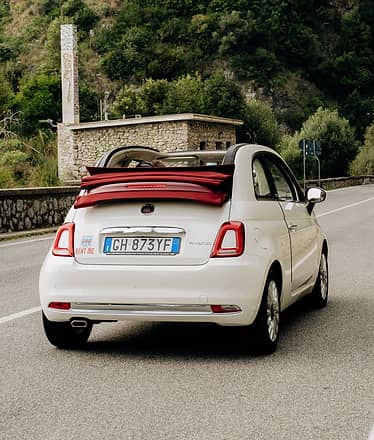 Fiat 500 Cabrio Rental (Manual) in Sorrento