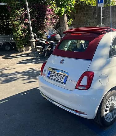 Fiat 500 Cabrio Rental (Manual) in Sorrento