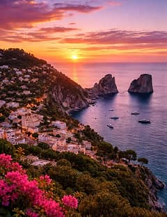 Capri by Night in Barca Privata con Aperitivo e Tempo Libero sull’Isola