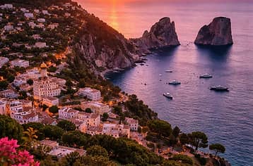 Capri by Night in Barca Privata con Aperitivo e Tempo Libero sull’Isola