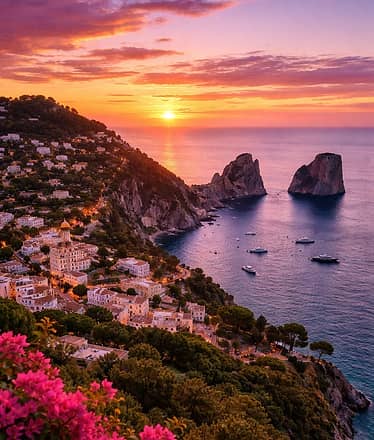 Capri by Night in Barca Privata con Aperitivo e Tempo Libero sull’Isola