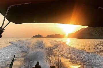 Sorrento by Night Private Sunset Cruise with Dinner in Nerano