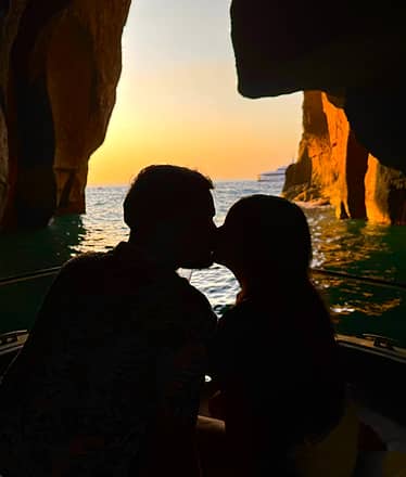 Tour in barca al tramonto da Sorrento