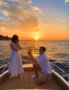 Tour in barca al tramonto da Sorrento