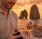 Capri marriage proposal experience: private sunset boat tour with hidden photographer