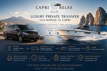 Servizio Transfer da Napoli per Capri o Viceversa (Auto + Motoscafo)