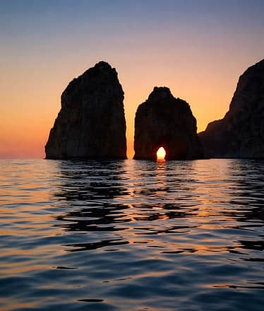 Capri Sunset Boat Tour with Champagne and Stunning Coastal Views